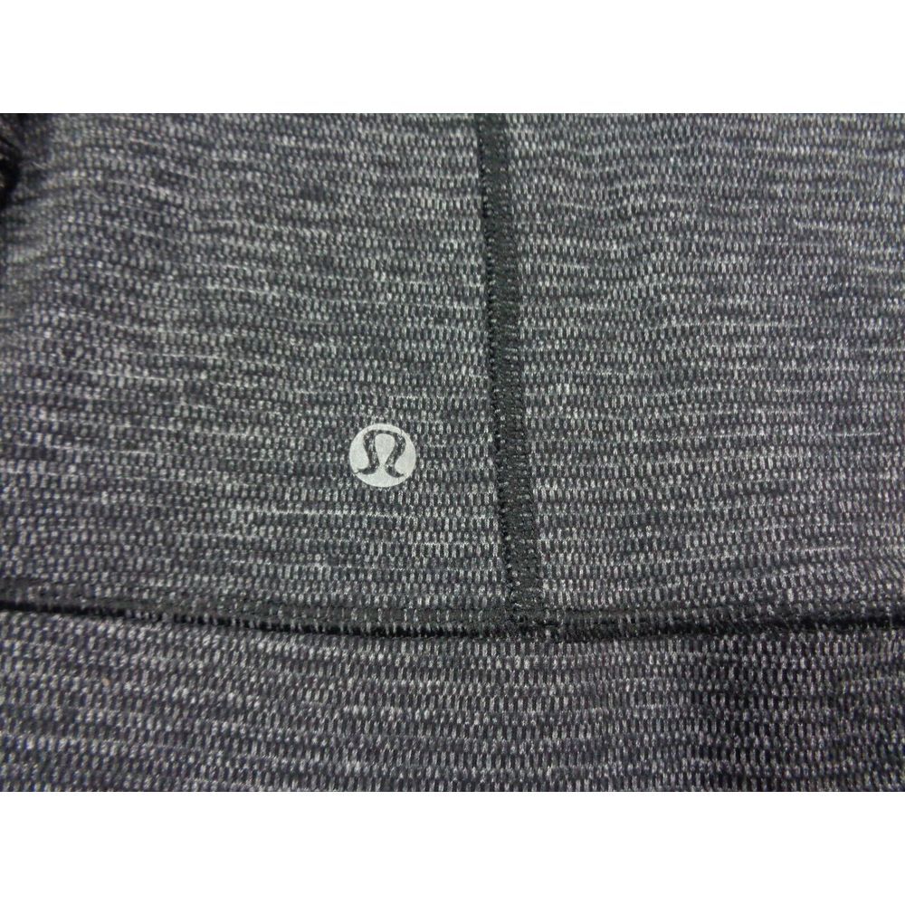 Lululemon In Stride Jacket Womens 6 Gray Full Zip Mock Neck Striped Full Zip - Picture 10 of 12